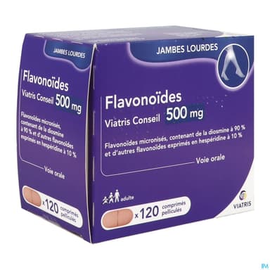 Flavonoides Viatris Conseil 500mg Comprime Pellicule 120