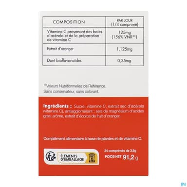 Phyto Actif Acerola Plus 500 Comprime 24