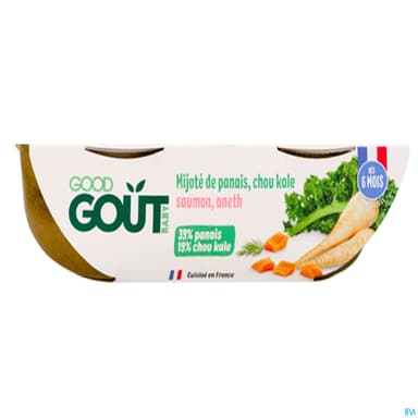Good Gout Baby Bols Mijote De Panais Et Chou Kale Au Saumon Bio 190g X2