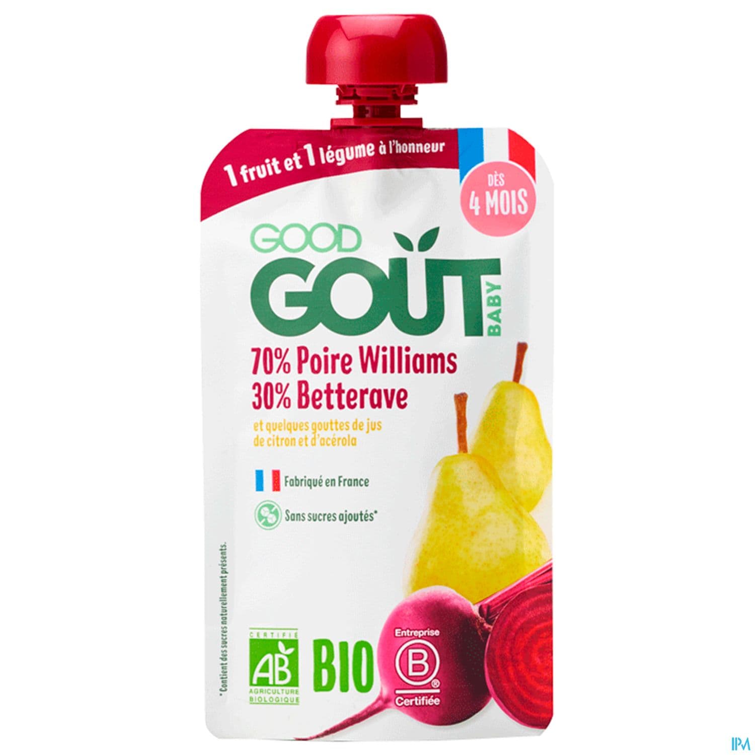 Good Gout Baby Gourde Poire Betterave Bio 120g