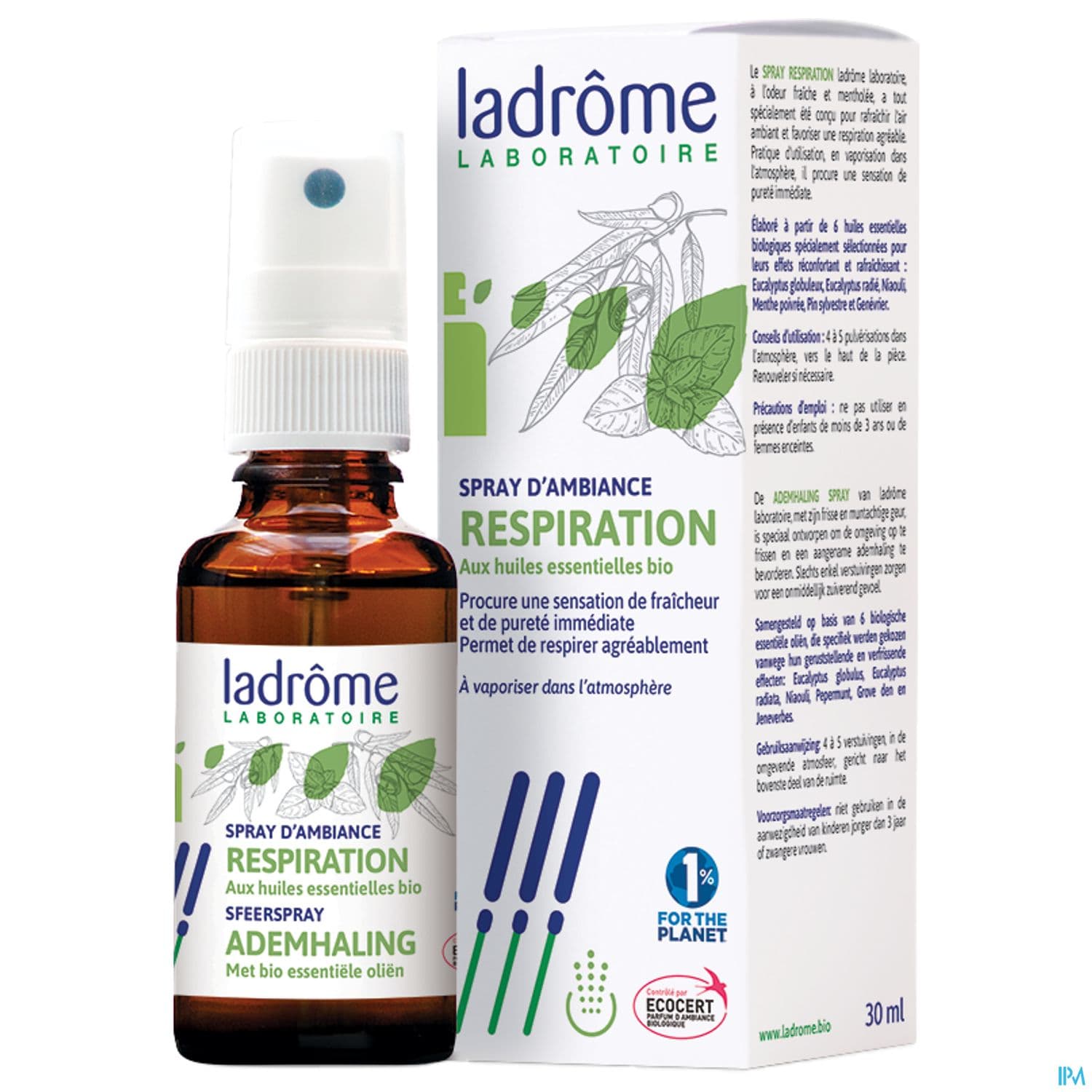 LADROME SPRAY RESPIRATION BIO 30ML