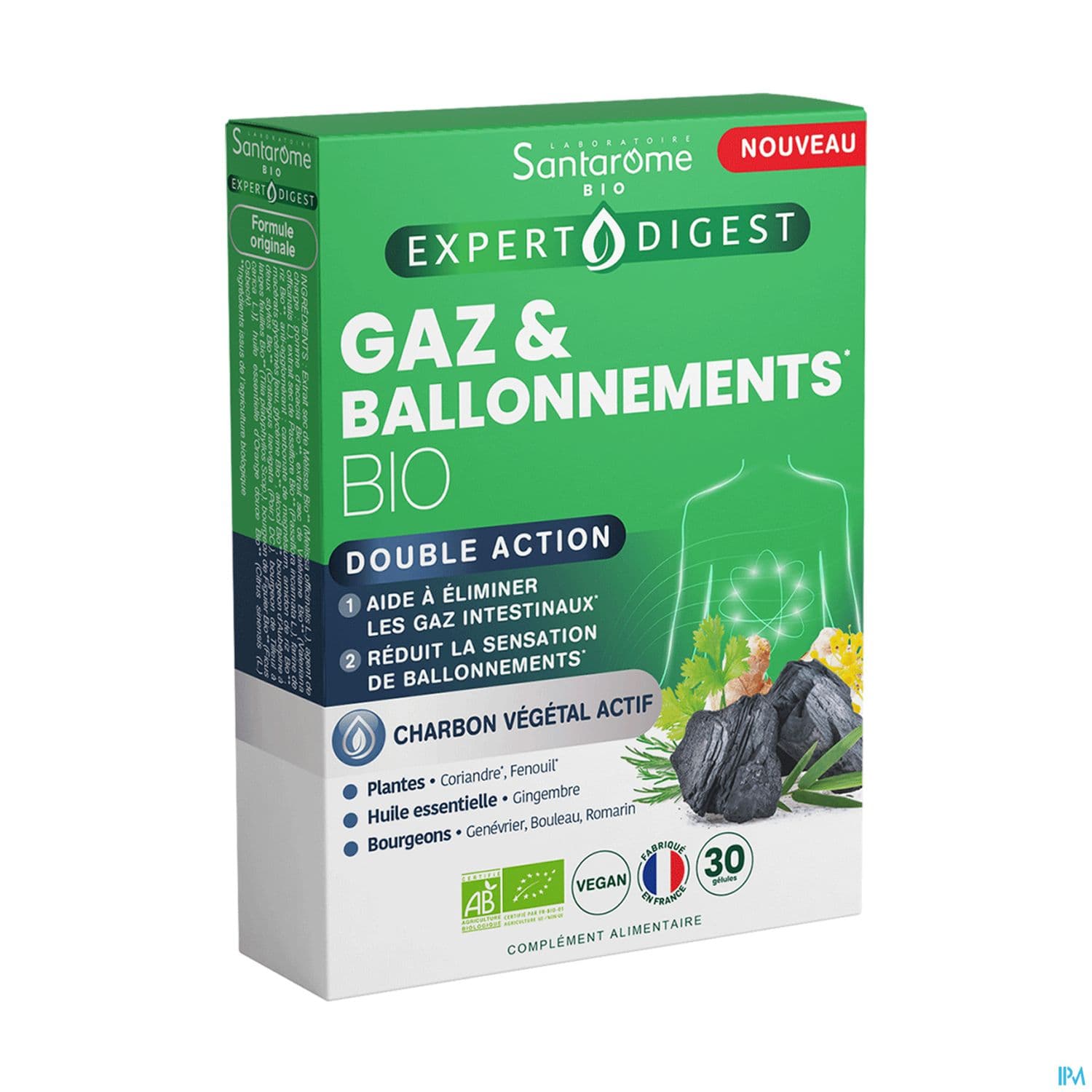 Santarome Gaz Ballonnement Bio Gelule 30