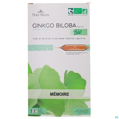 Flora Natura Ginkgo Biloba Bio Ampoule 15ml 20