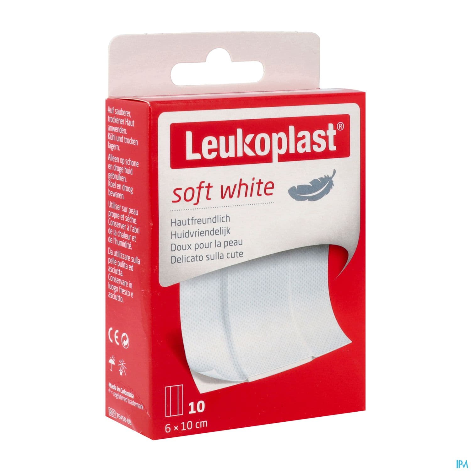 LEUKOPLAST SOFT WHIT BDE 10X6CM 10