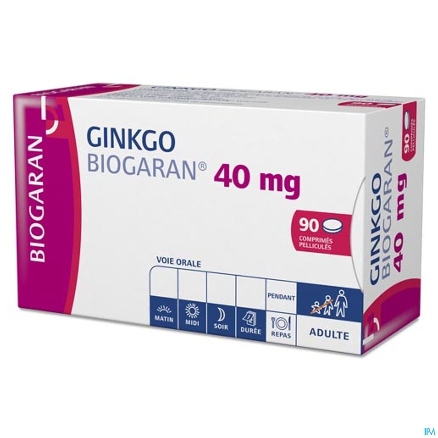 Ginkgo Biogaran 40mg Comprime 90