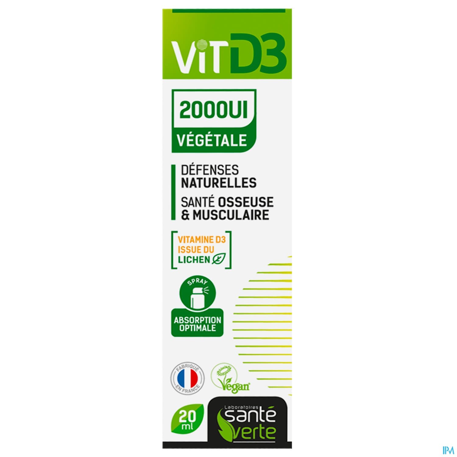 Sante Verte Vitd3 2000ui Vegetale Spray 20ml