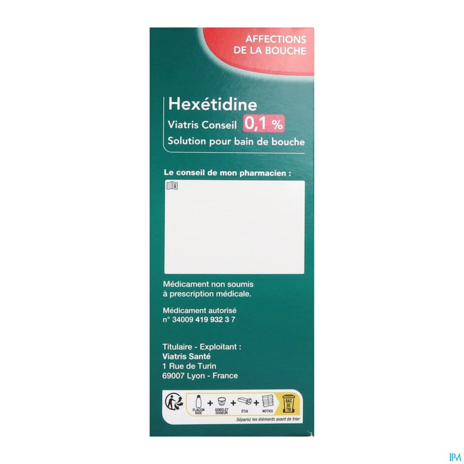 HEXETIDINE 0,1% VTS CONS FL 200ML