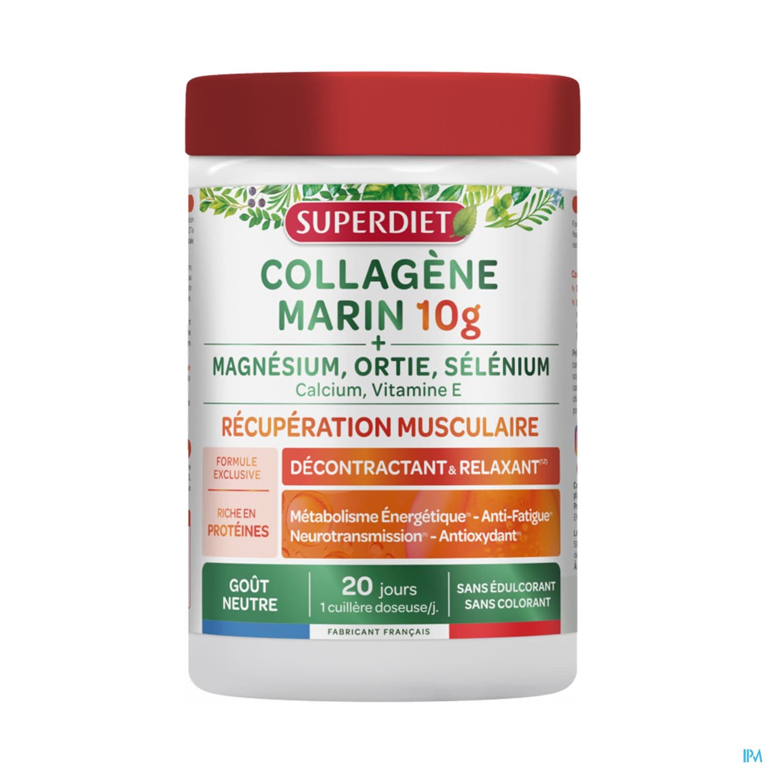 Superdiet Collagene Marin Masse Musculaire Poudre 240g