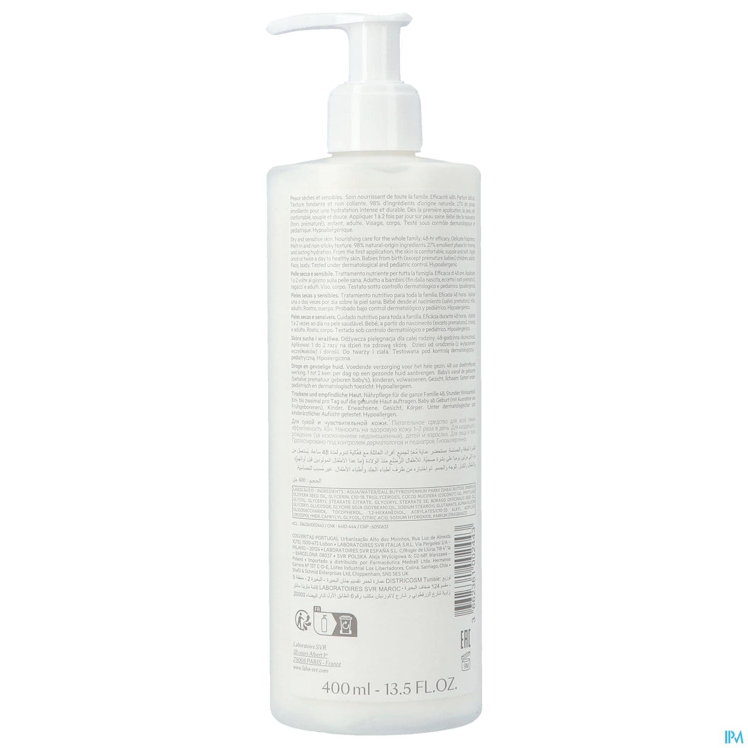 SVR TOPIALYSE CREME 400ML