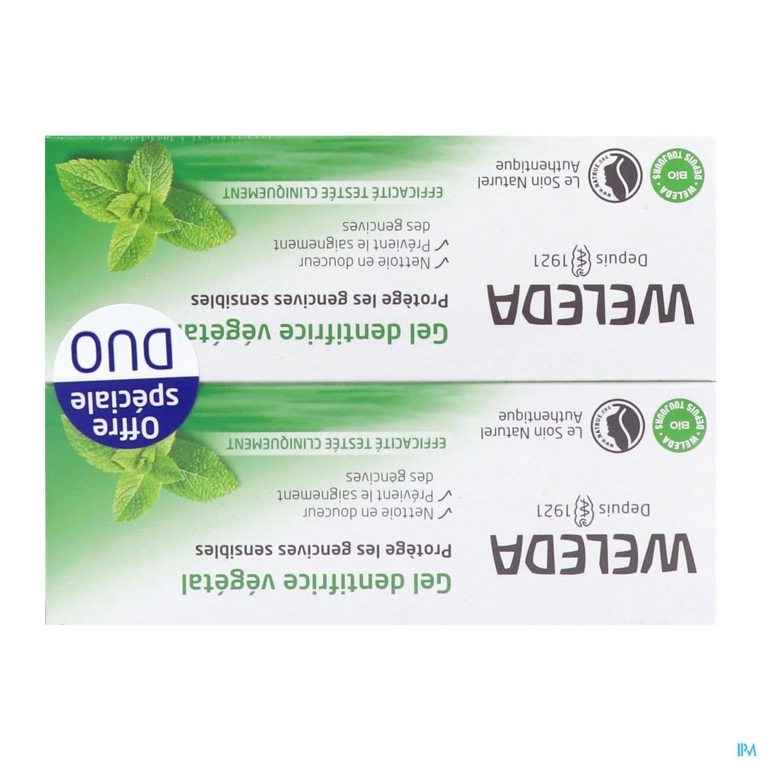 Weleda Dentifrice Gel Vegetal 75ml X2