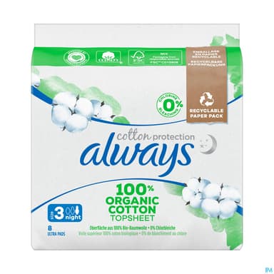 Always Cotton Protection Serviette Night 8