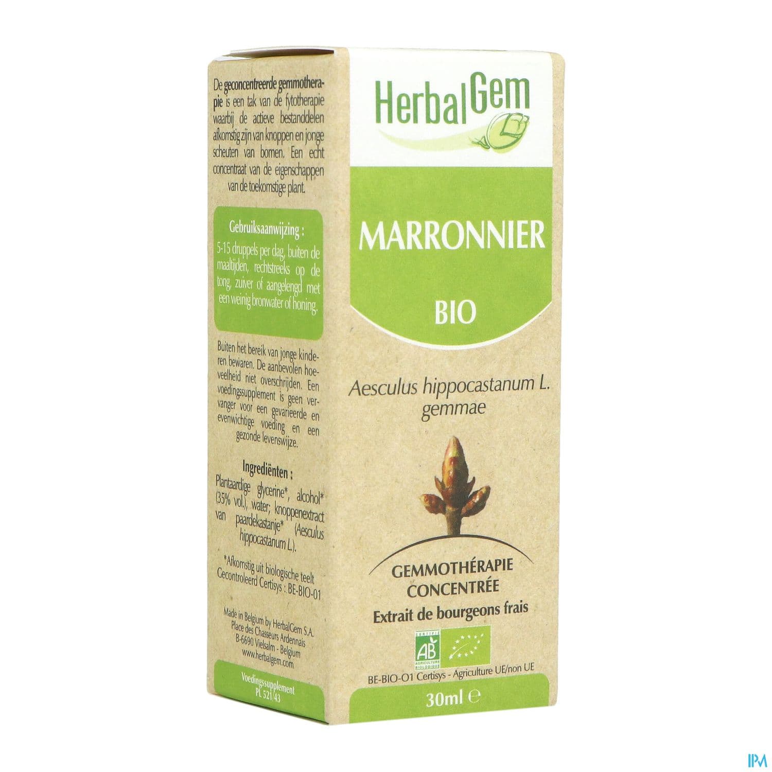 Herbalgem Marronnier Bourgeon Macerat Gly Bio 30ml