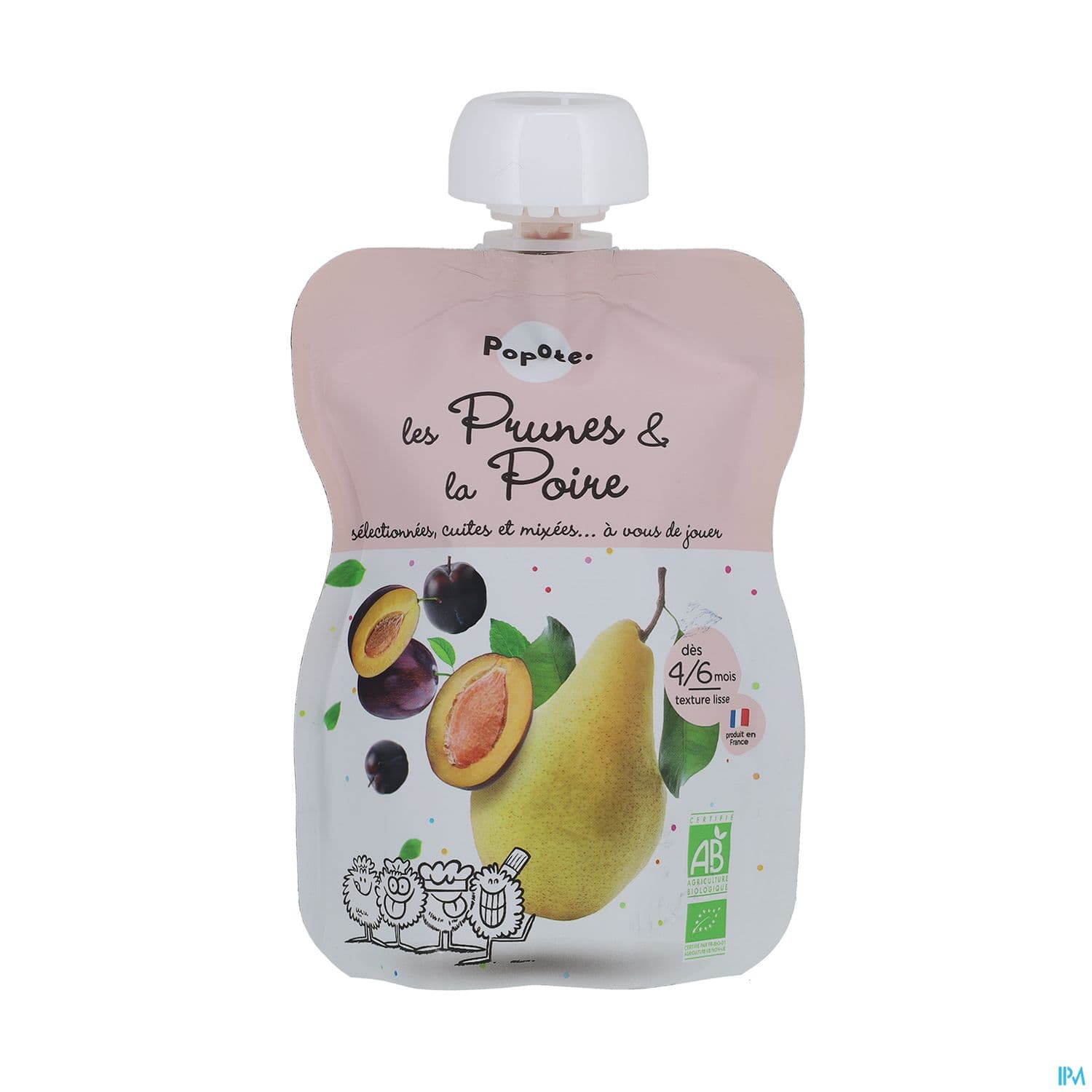 Popote Gourde Prunes Poire 120g