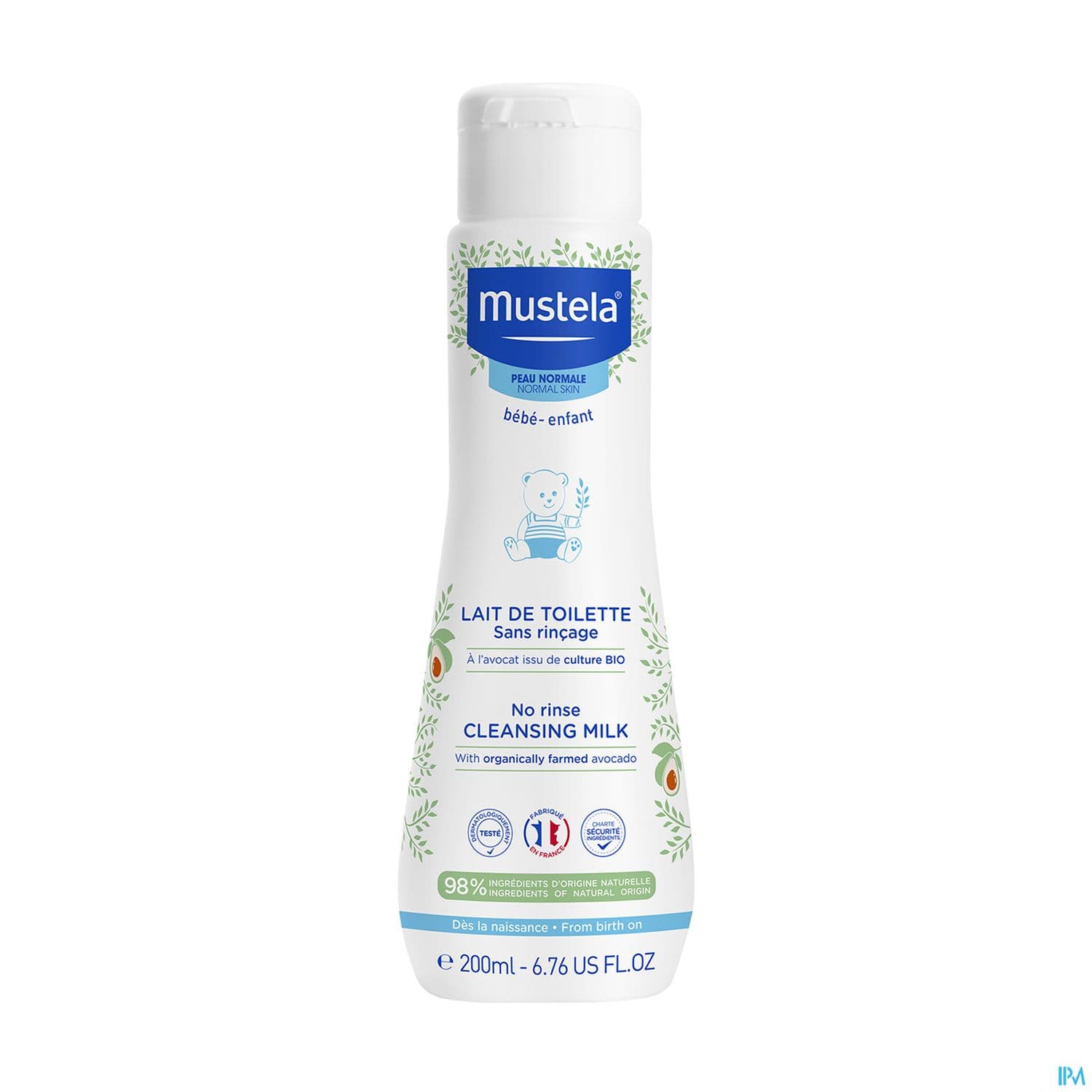 Mustela Pn Lait Toilette S/rincage 200ml