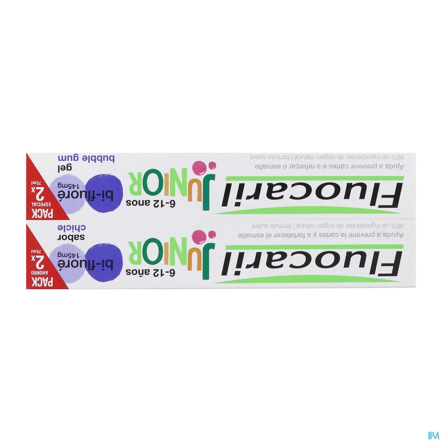 FLUOCARIL JUNIOR GEL BUBBLE 2X75ML