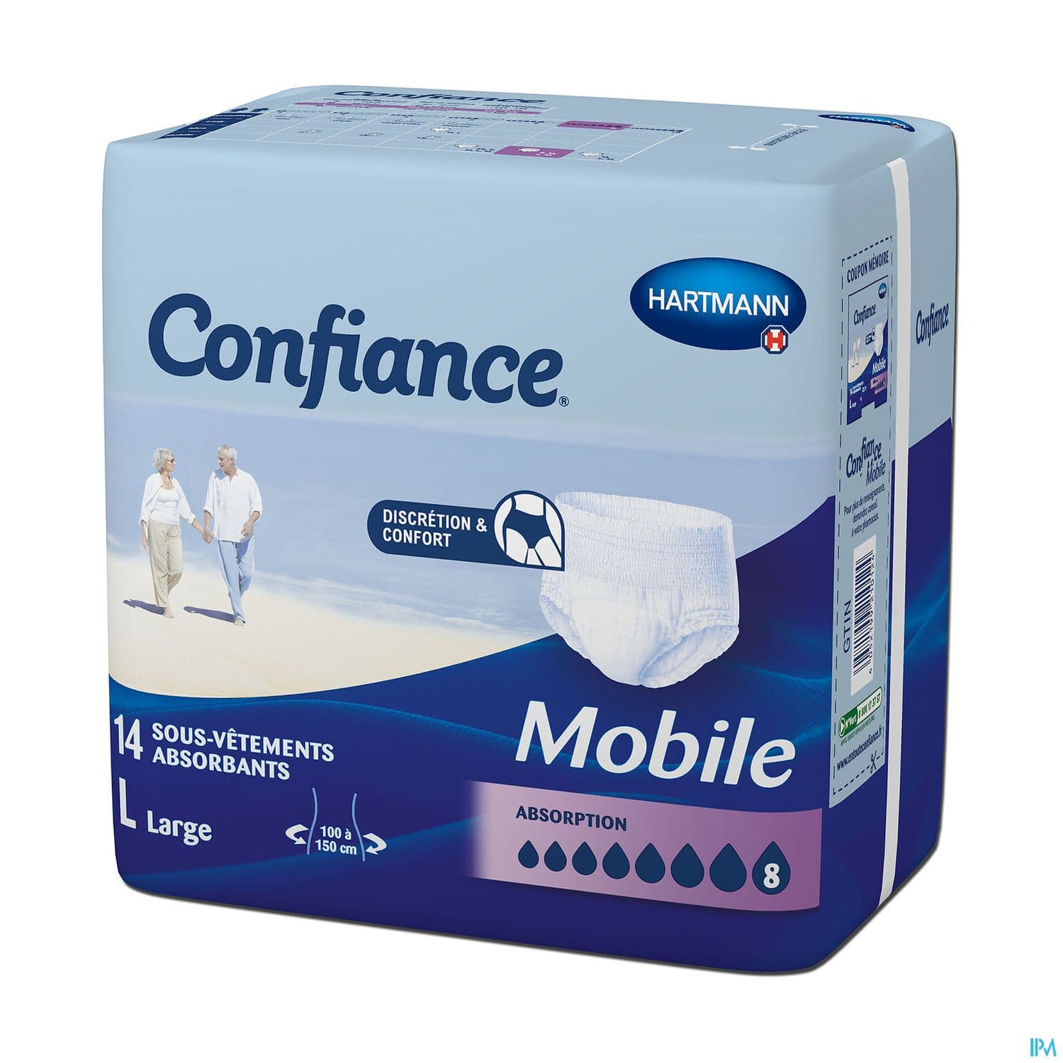 Hartmann Confiance Mobile Absorption 8 Slip Absorbant l 14