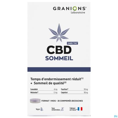 Granions Cbd Sommeil Sommeil Comprime 30