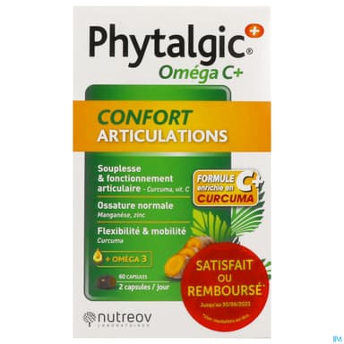 Nutreov Phytalgic+ Omega C+ Confort Articulations Capsule 60 Satisfait Ou Rembourse
