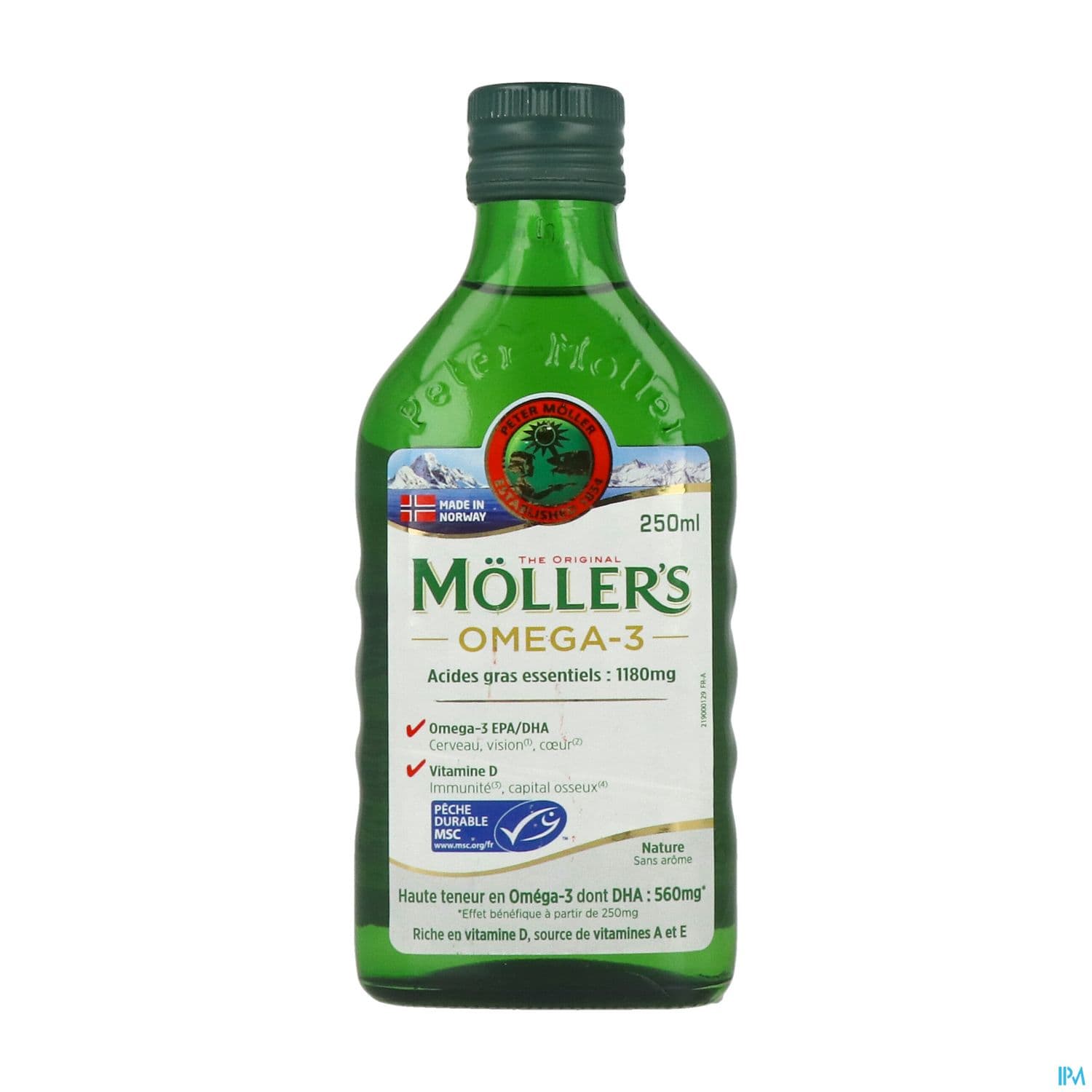 Mollers Huile De Foie De Morue Liquide Sans Arome 250ml