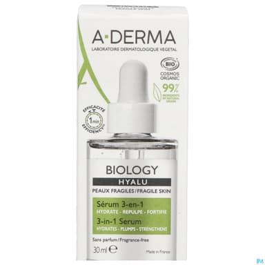 A-DERMA HYALU SERUM 3EN1 30ML