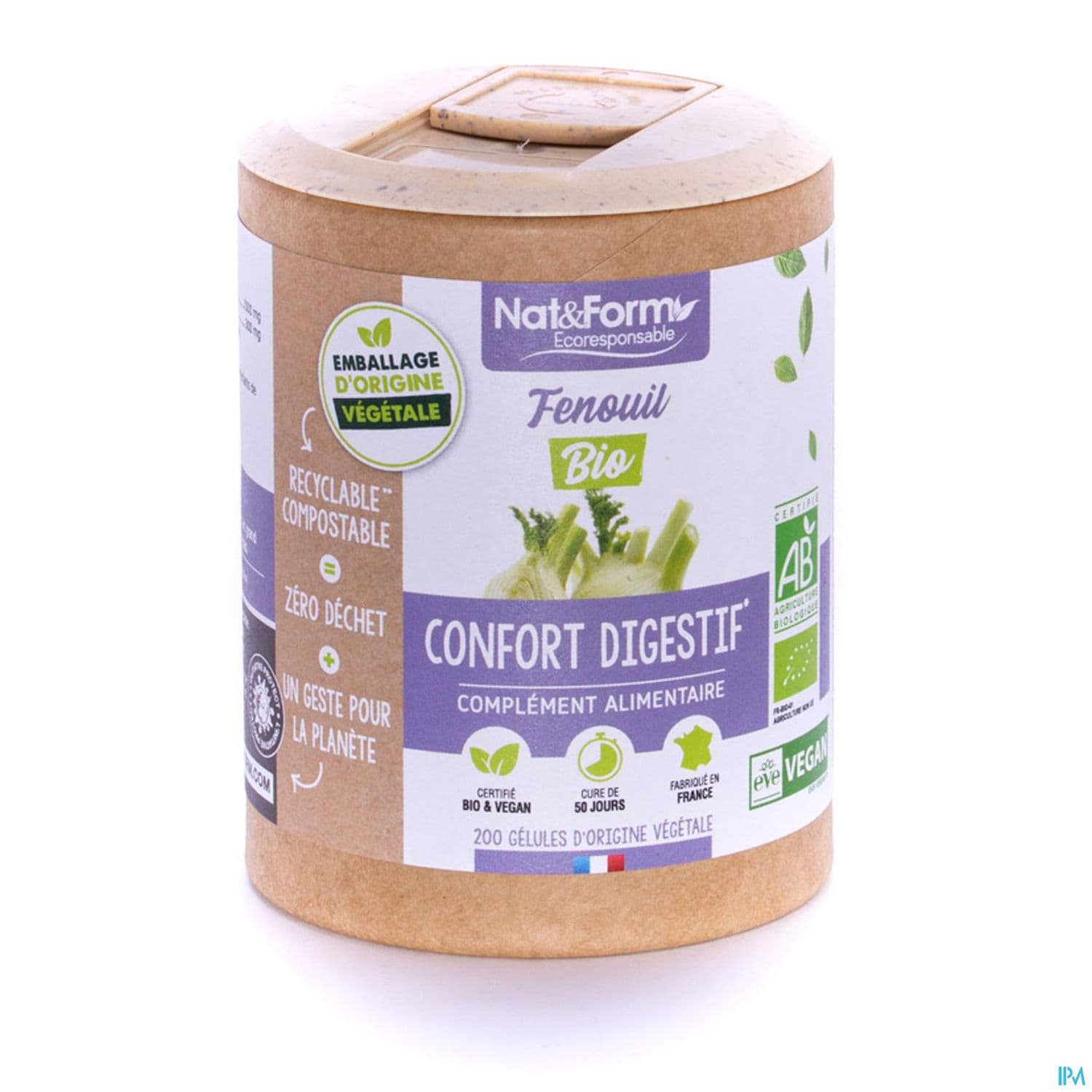 NAT&FORM ECO FENOUIL BIO GELVEG200