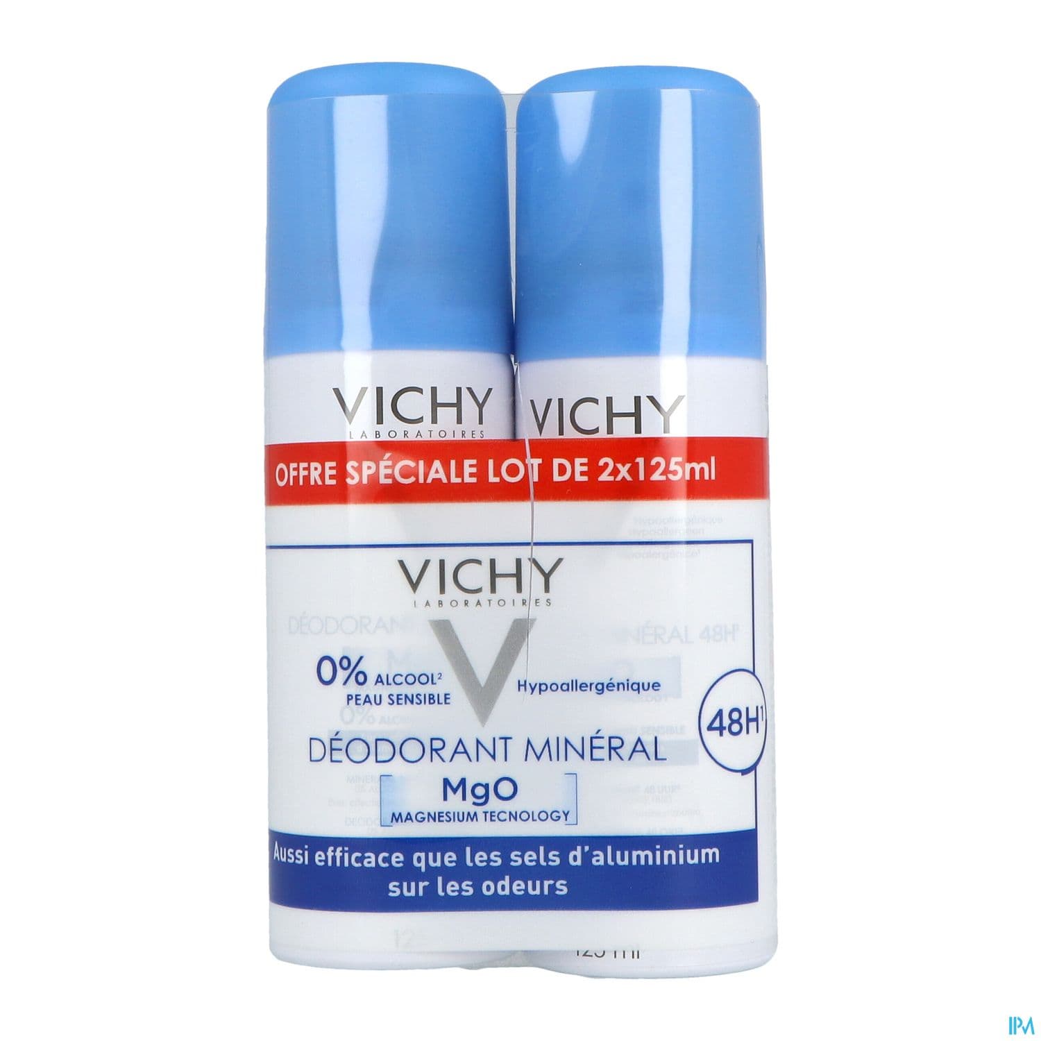VICHY DEO S/ALU MIN 48H SPR125MLX2