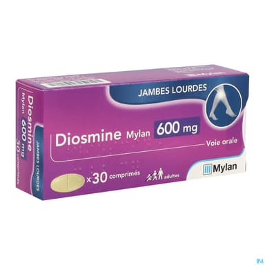 Diosmine Mylan 600mg Comprime 30