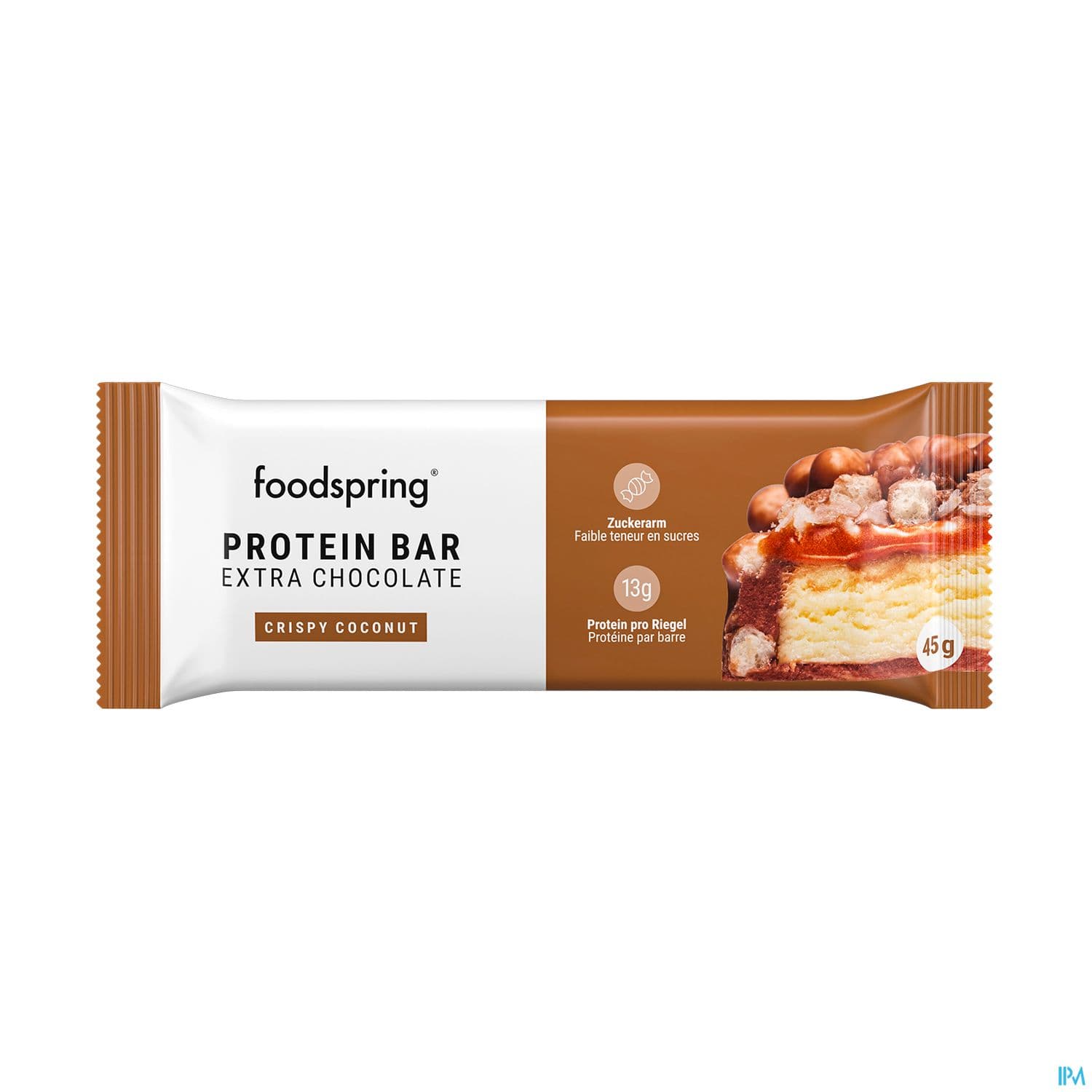 Foodspring Protein Bar Extra Chocolate Crispy Coconut 45g