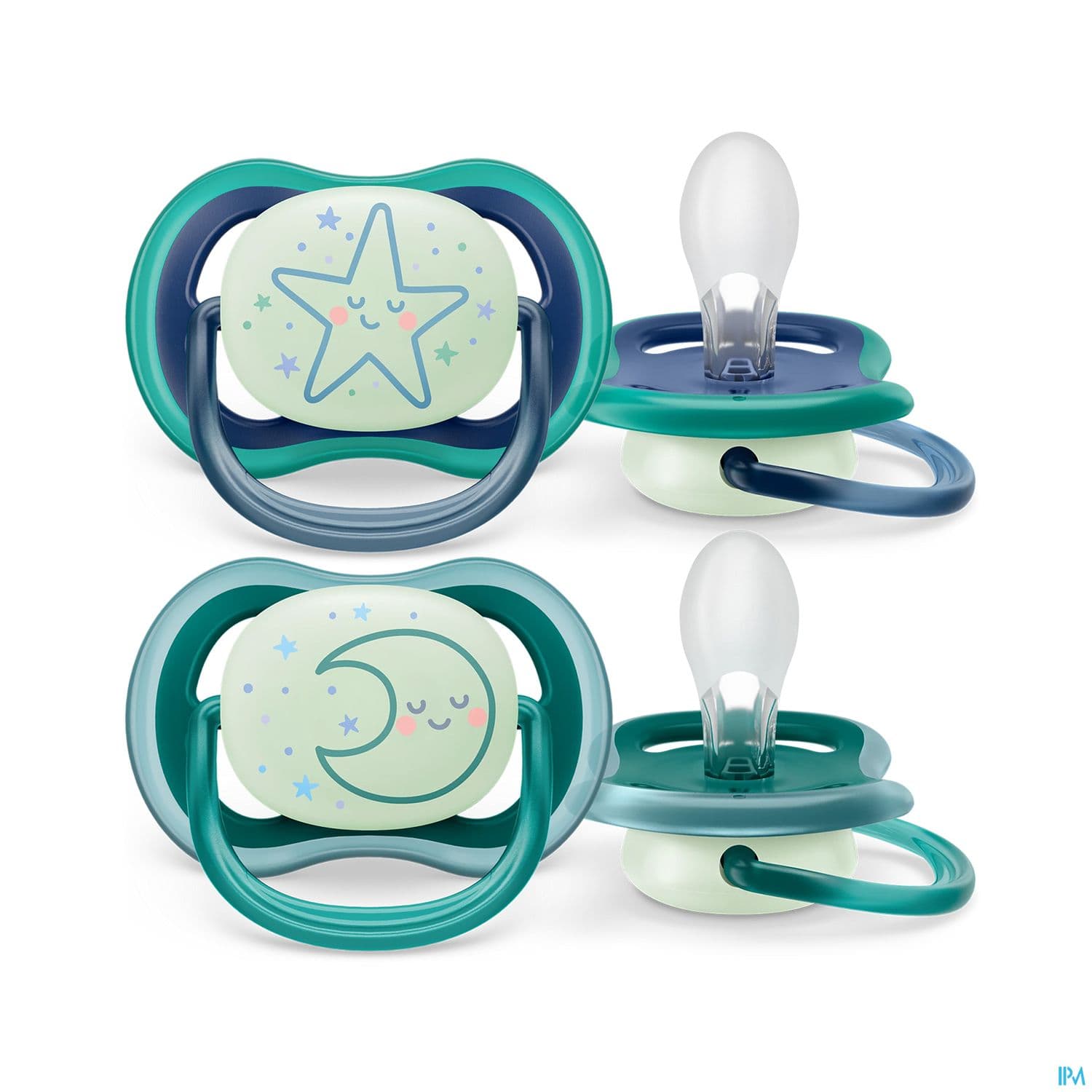 Avent Sucette Ultra Air Nuit 6/18mois X2