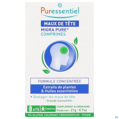 Puressentiel Comprime Migra Pure 15