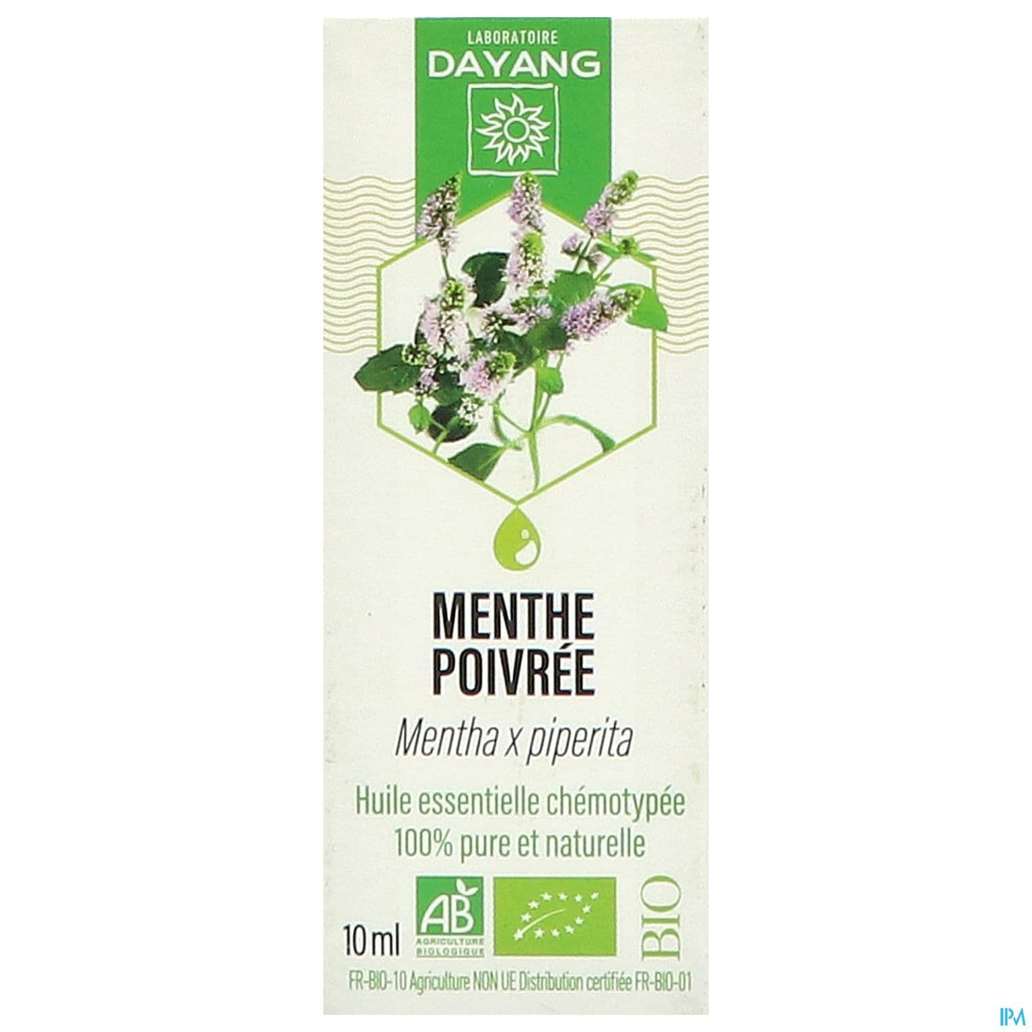 Dayang Huile Essentielle Menthe Poivree Bio 10ml