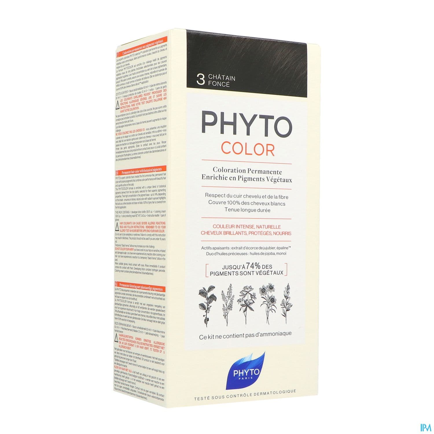 PHYTO COLOR 3 CHATAIN FONCE