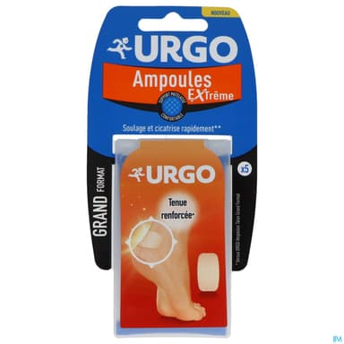 Urgo Ampoules Extreme Pansement Hydrocolloide Grand Format X5