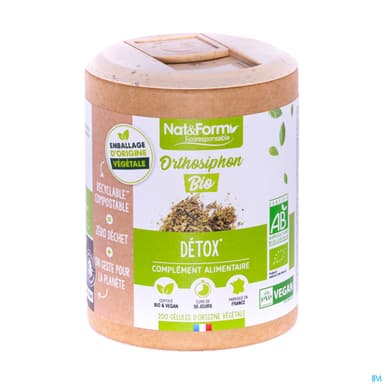 Nat Et Form Ecoresponsable Orthosiphon Bio Gelule Vegetale 200