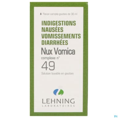 Lehning Complexe 49 Nux Vomica Solution Buvable 30ml