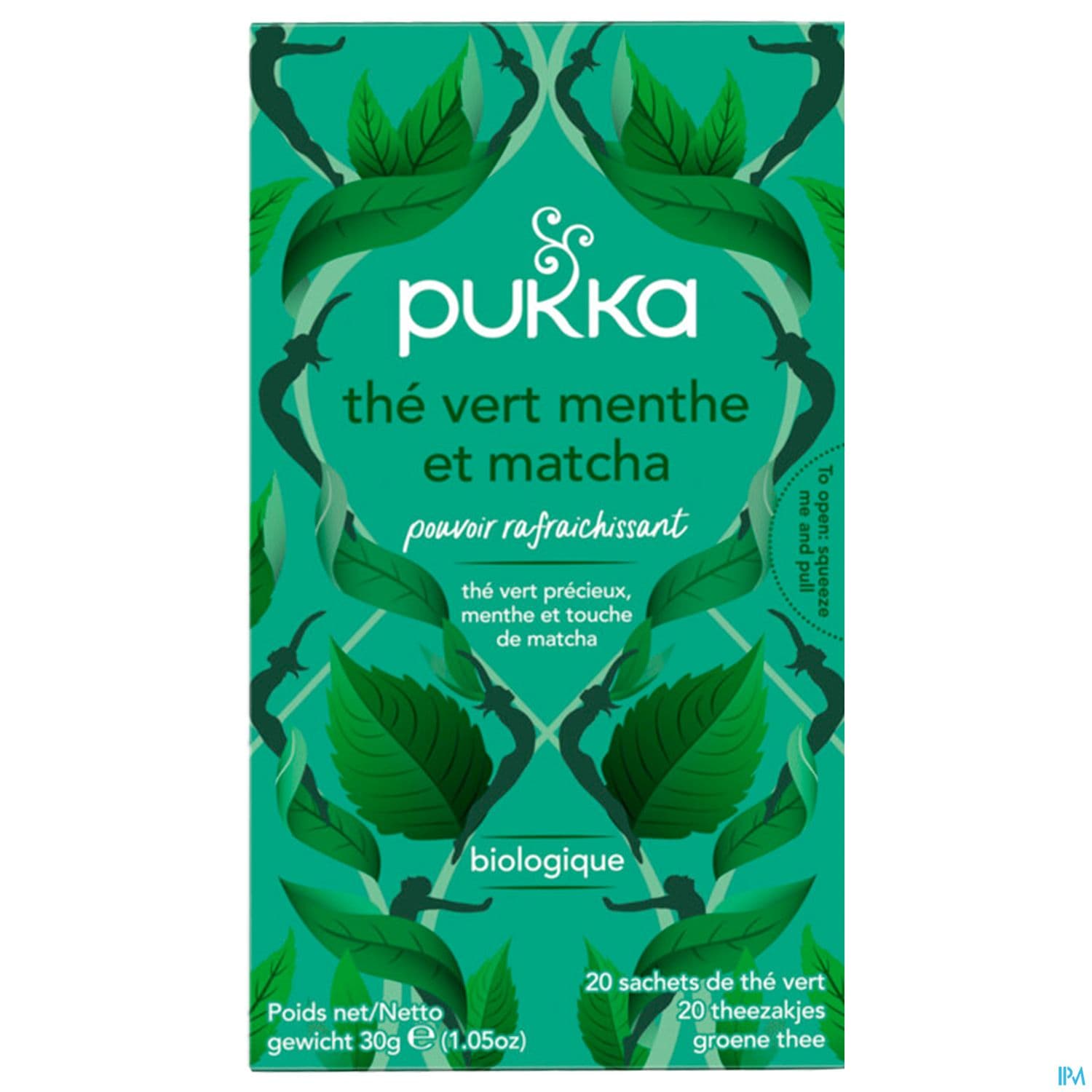 Pukka The Vert Matcha Menthe Bio Sachet 20