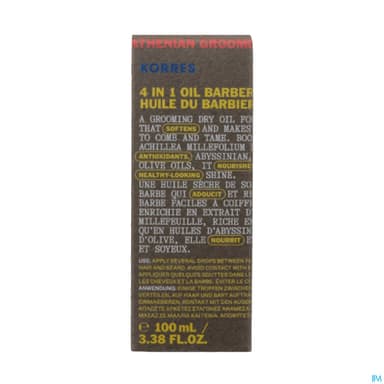 Korres Homme Huile 4en1 Du Barbier 100ml