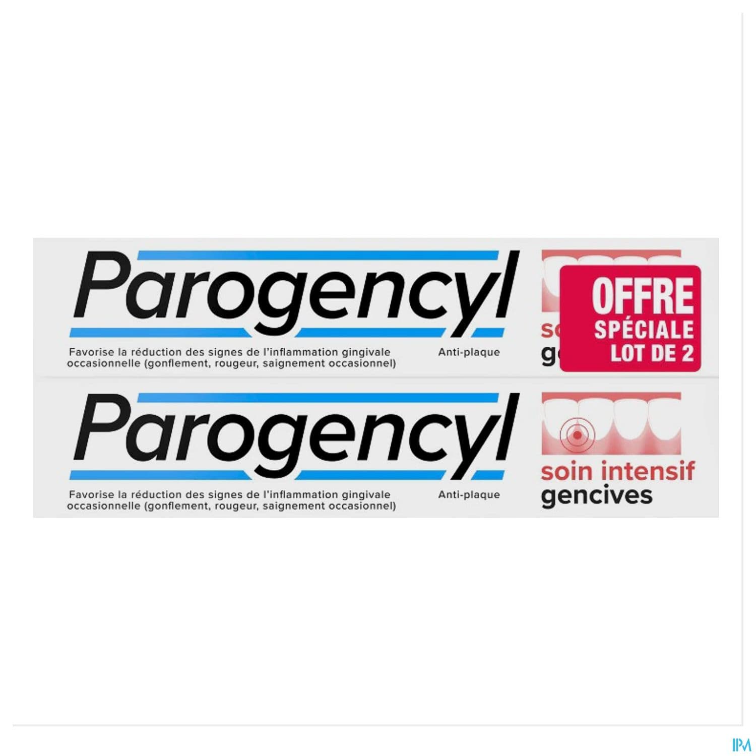 Parogencyl Dentifrice Soin Intensif Gencives 75ml X2