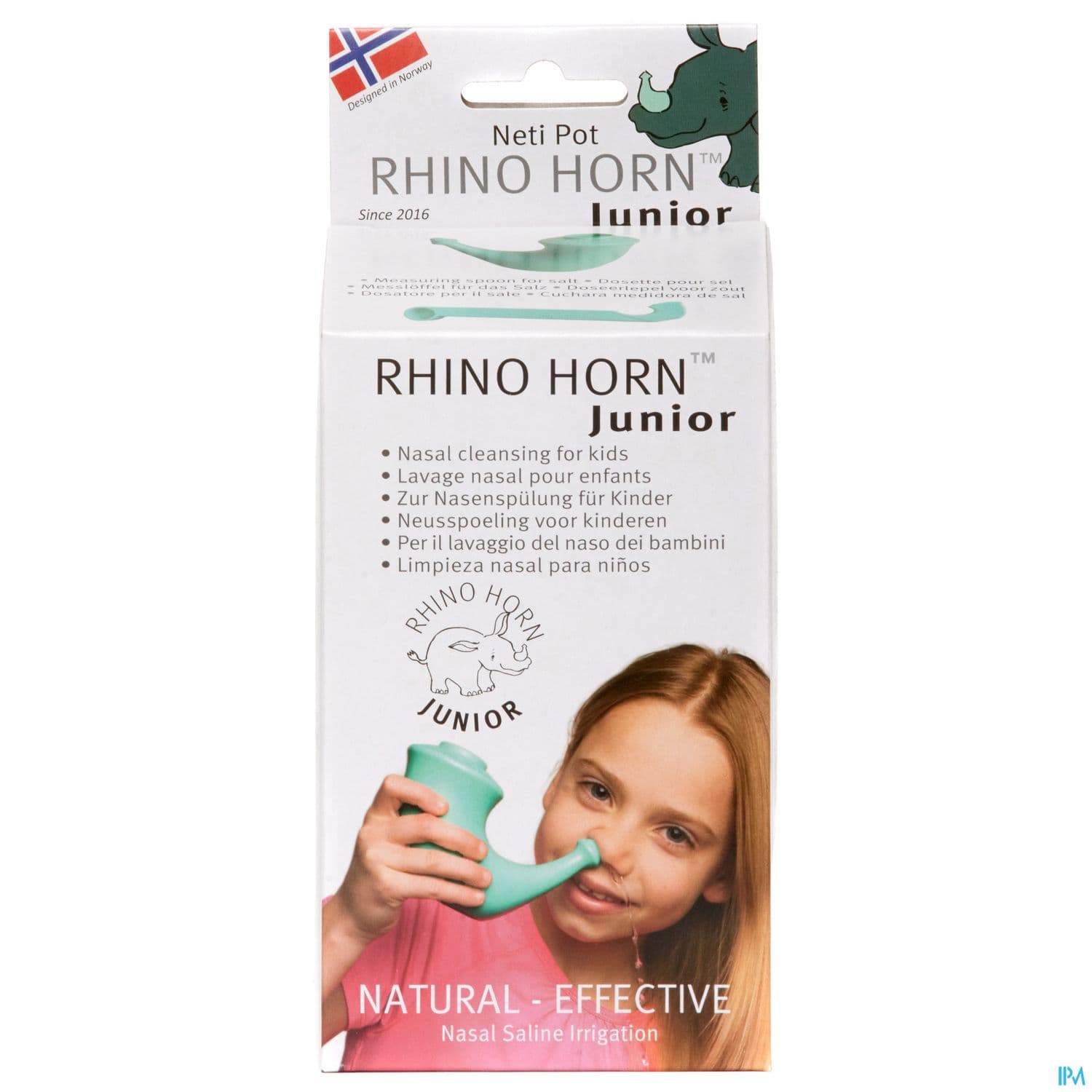 Rhino Horn Junior Appareil Pour Lavage Des Fosses Nasales Turquoise