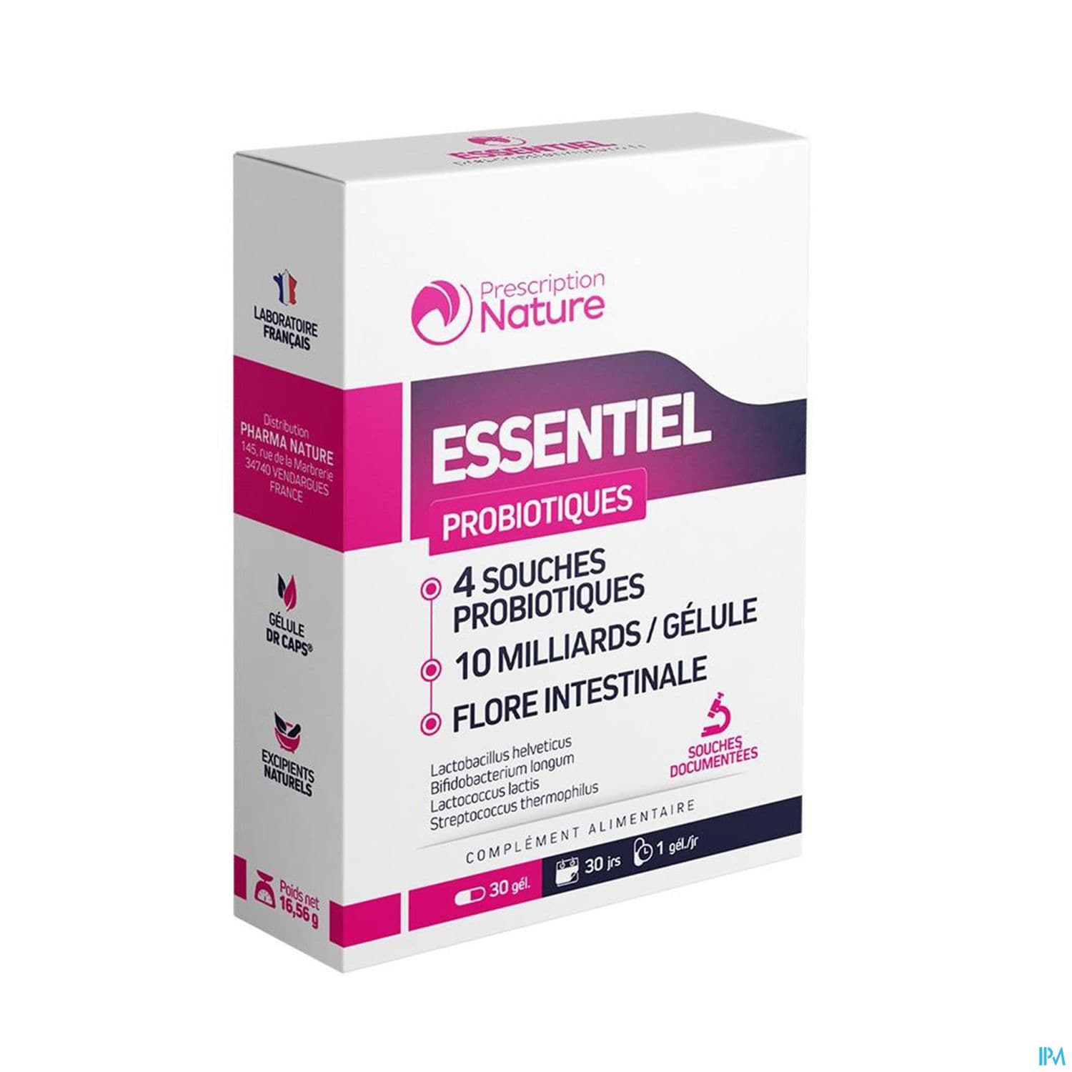 Prescription Nature Probiotiques Essentiel 10md Gelule 30