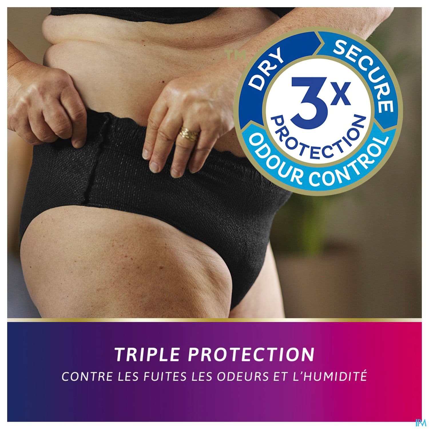 TENA SILHOUETTE PLUS TB M NOIR X12