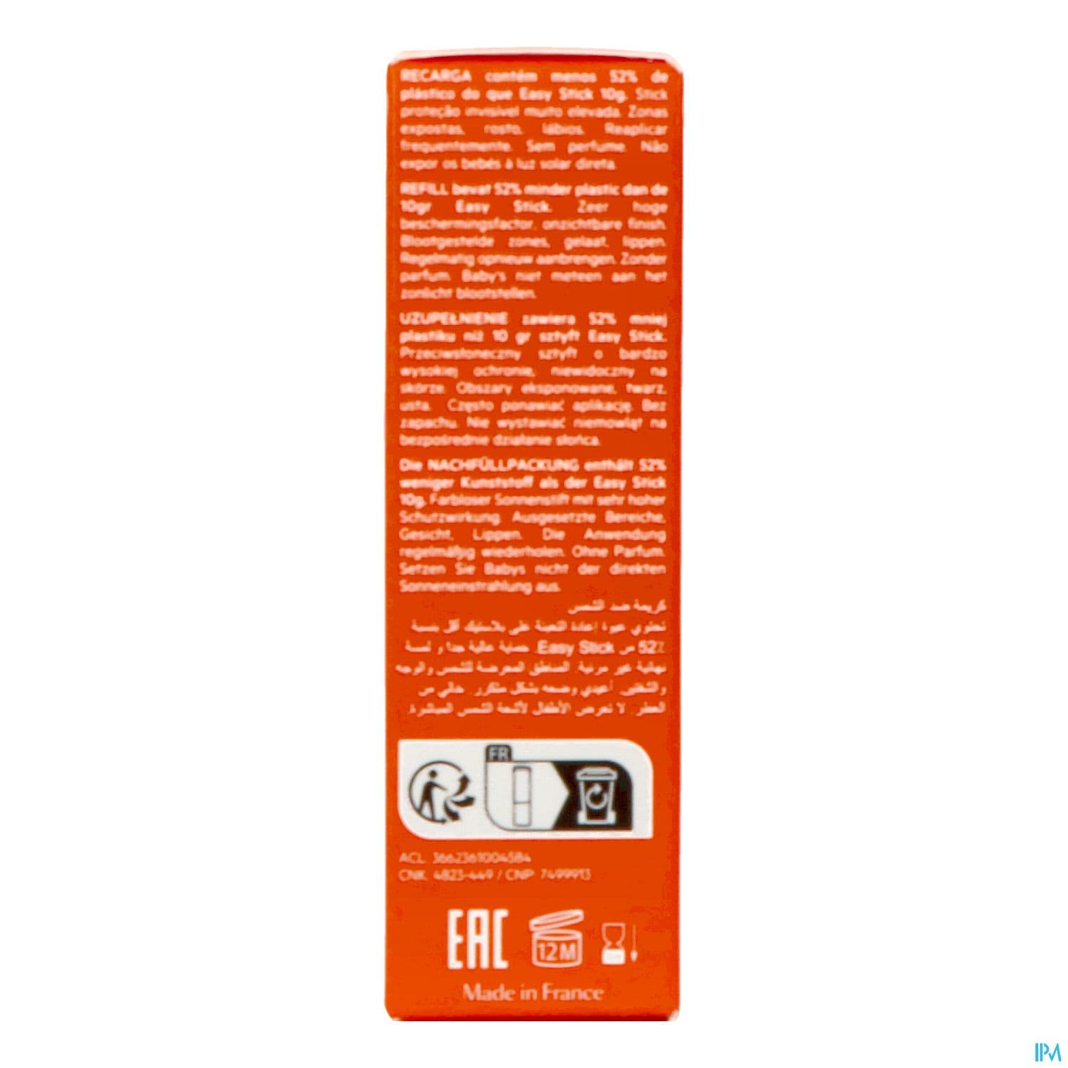 SVR SUN SECURE EASY STICK 50+ RECH