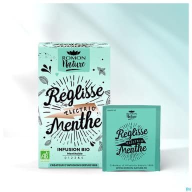 Romon Nature Tisane Plaisir Reglisse Menthe Bio Infusette 1g8 16