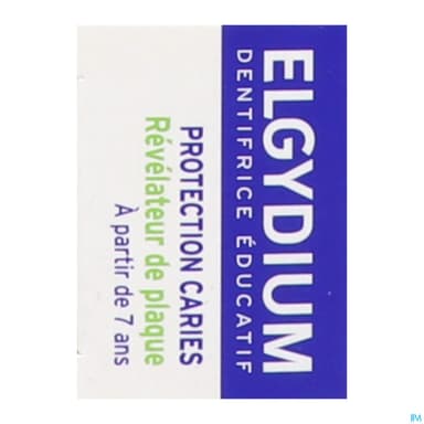 Elgydium Dentifrice Educatif Revelateur De Plaque Arome Pomme Fraiche 50ml