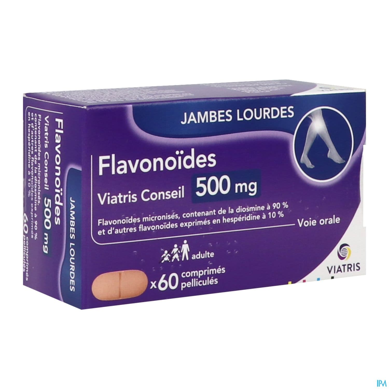 FLAVONOIDES 500MG VIATRIS CPR 60