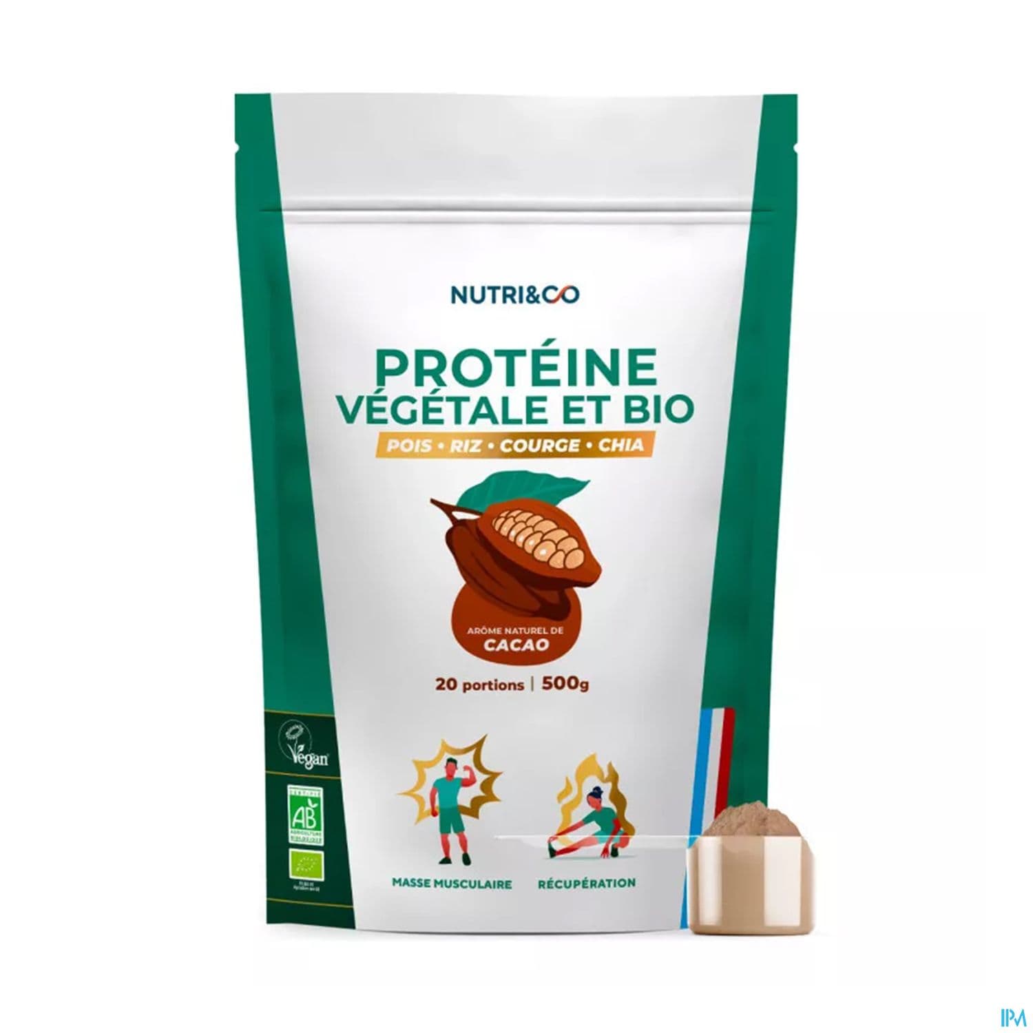 Nutri Co Proteine Vegetale Et Bio Poudre 500g