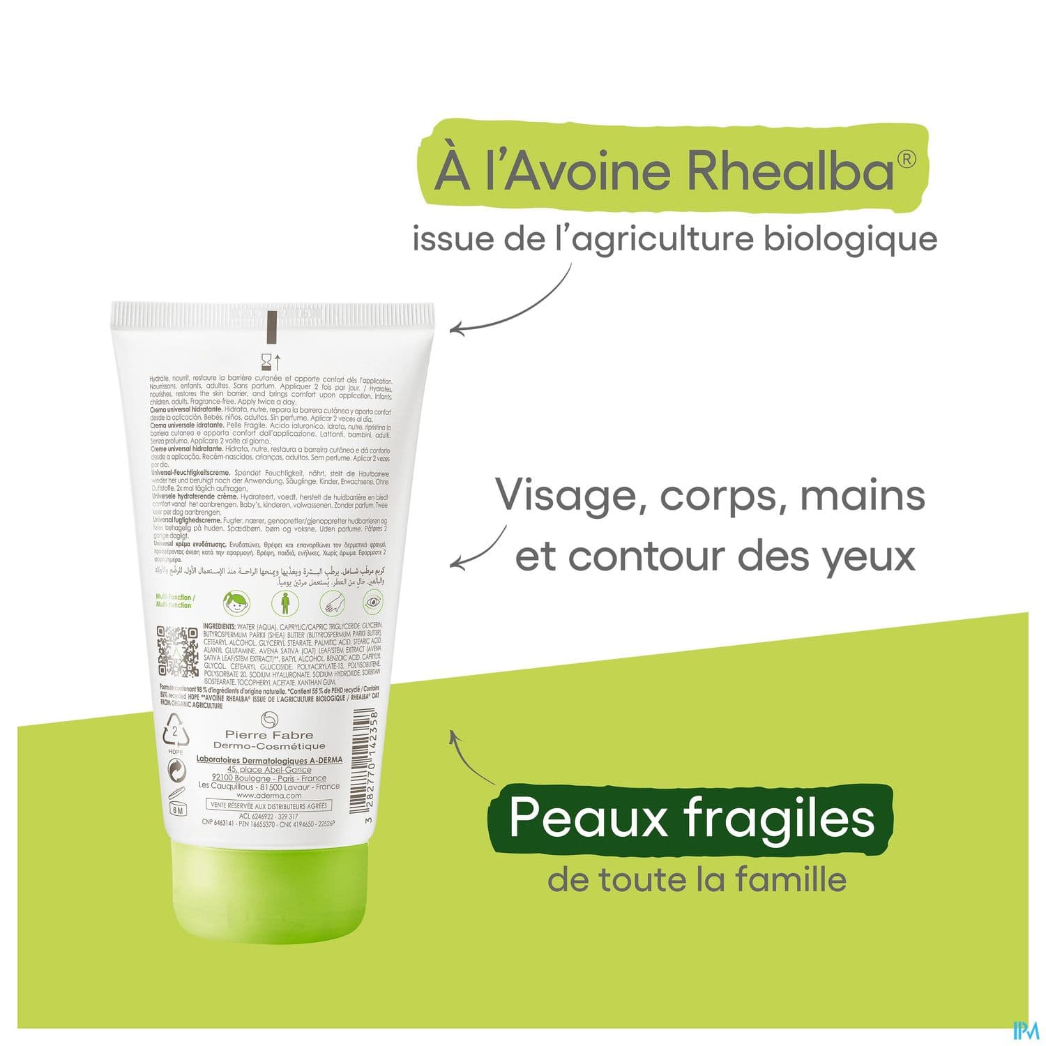 A-DERMA CR HYDR UNIVERSELLE 150ML