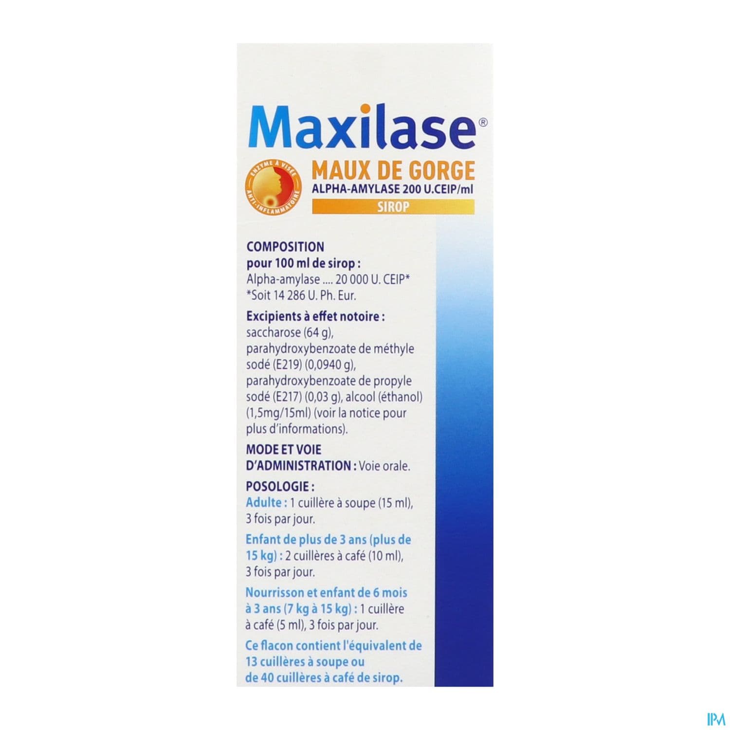 MAXILASE 200U/ML SP 200ML
