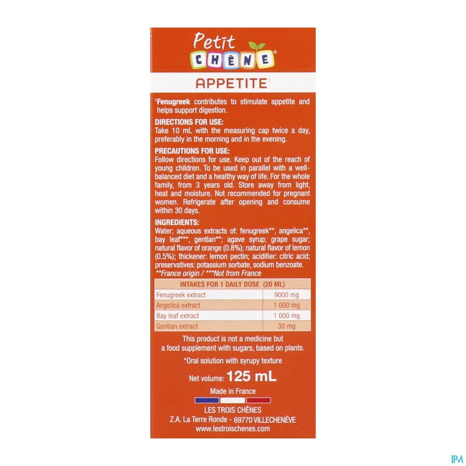 PETIT CHENE APPETIT 125ML