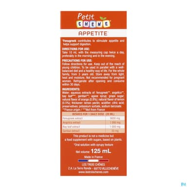 PETIT CHENE APPETIT 125ML